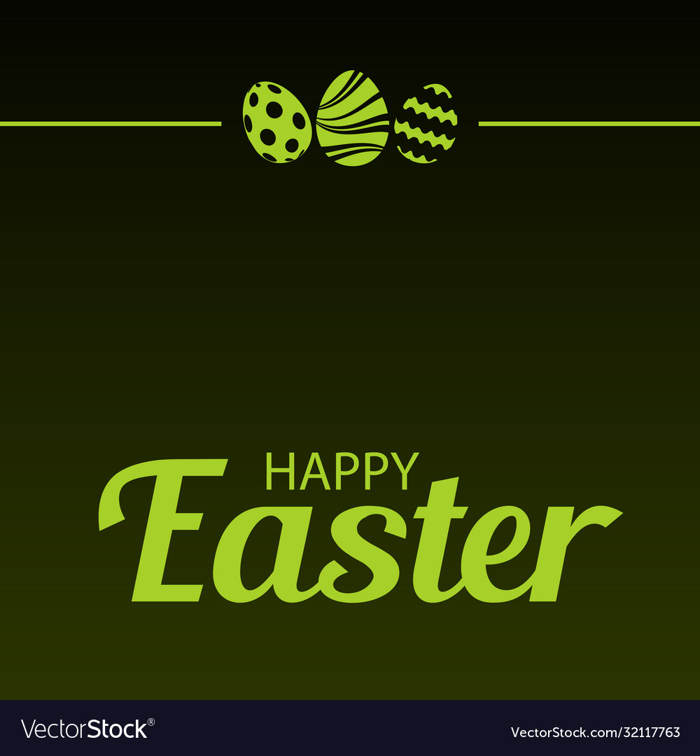 Happy easter card with ornaments vector image Happy easter card with ornaments