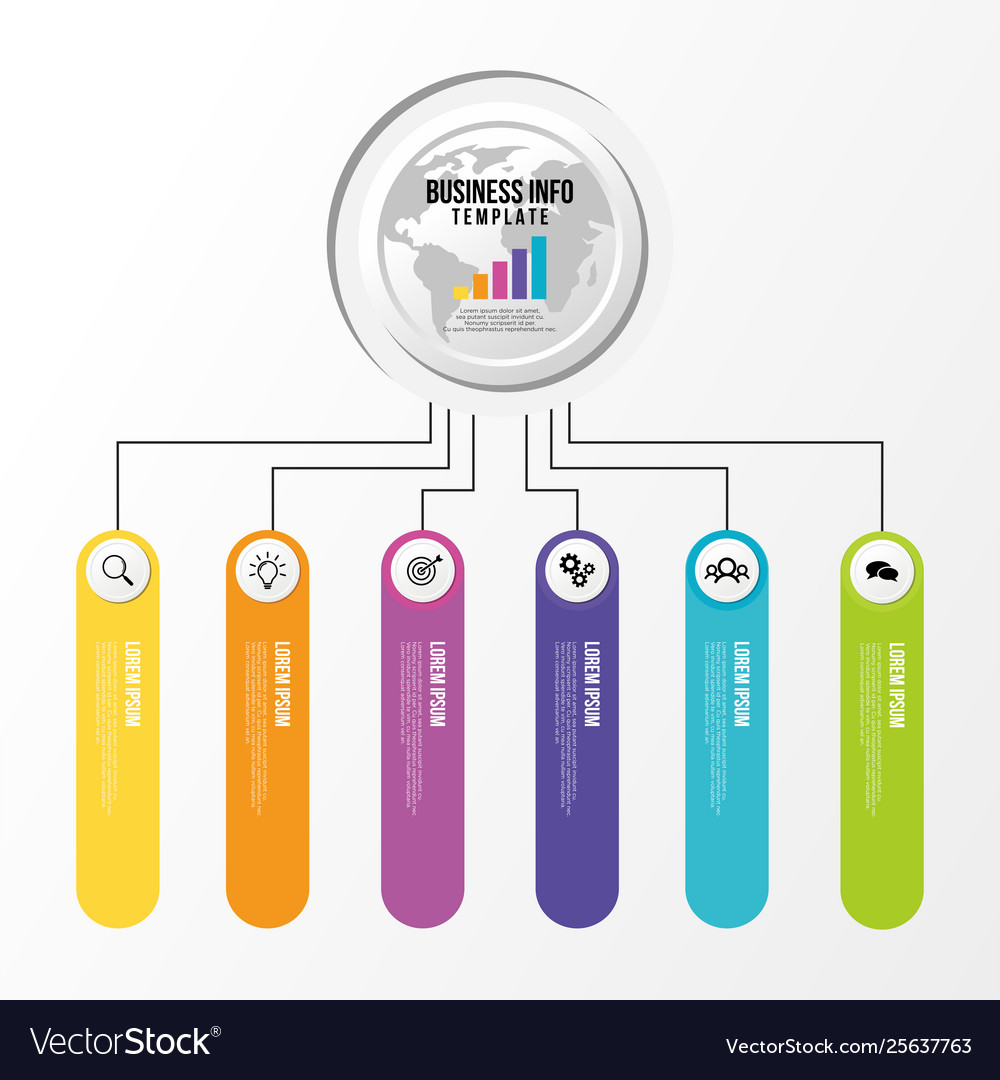 Infographic design template with options steps