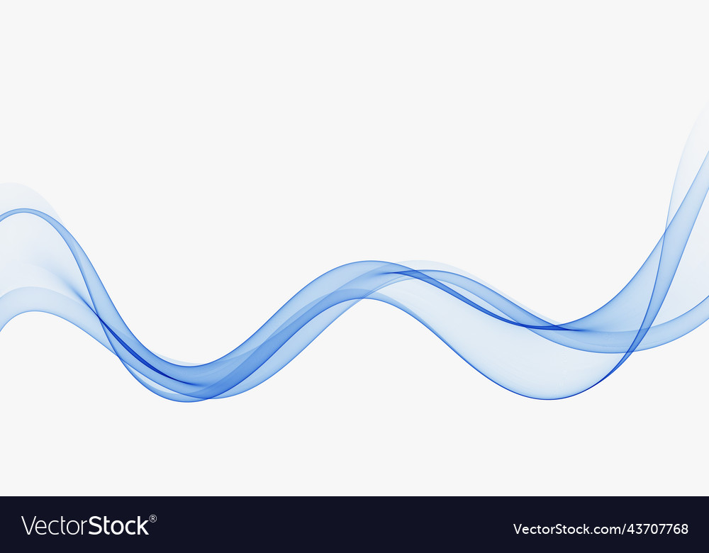 Abstract Blue Flow Wave Background