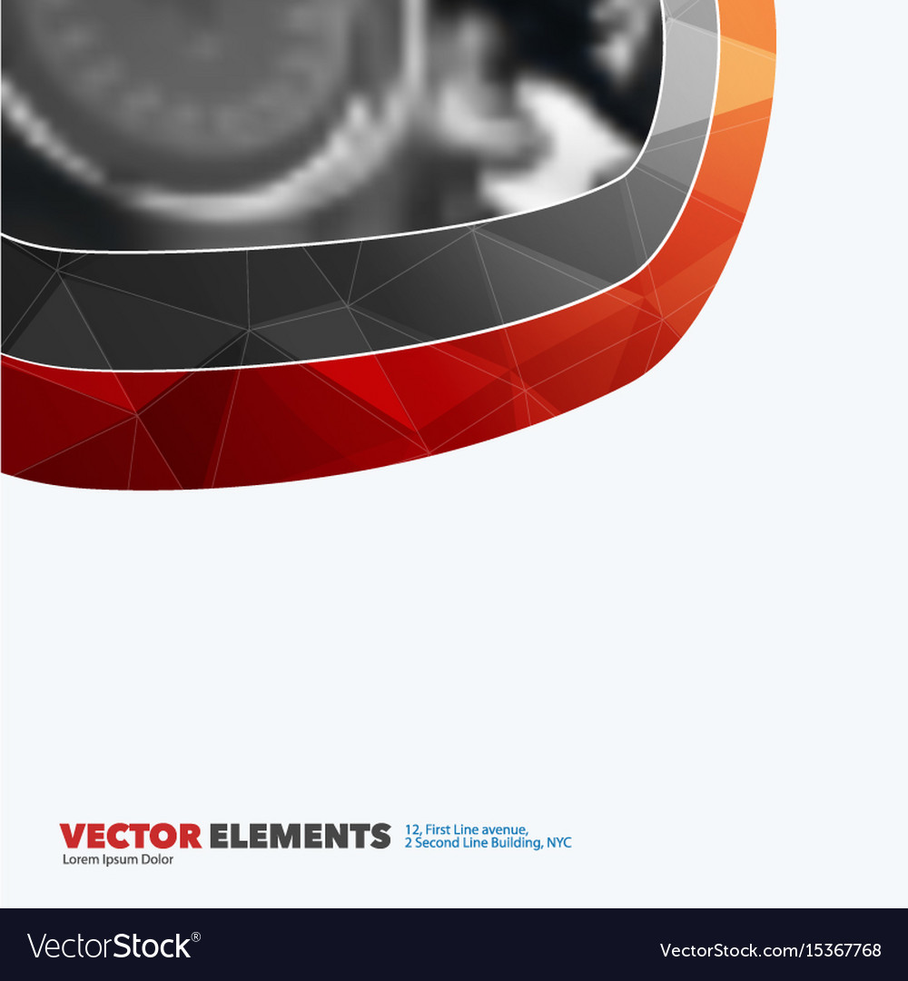 Abstract design elements for graphic layout