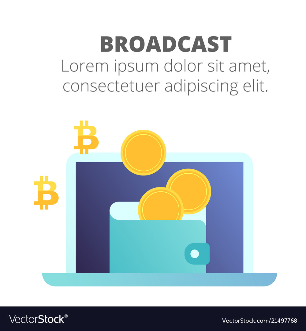 Blockchain concept wallet bitcoin background