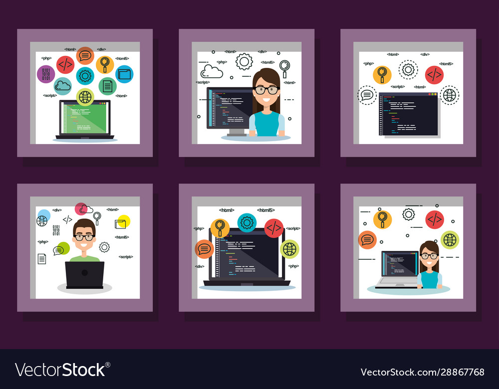 Bundle designs programming computer with people