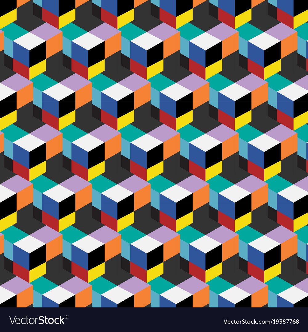 Colorful Cube Pattern