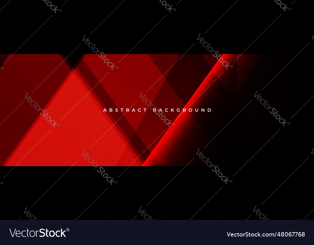 Dark red modern abstract wide banner with Vector Image