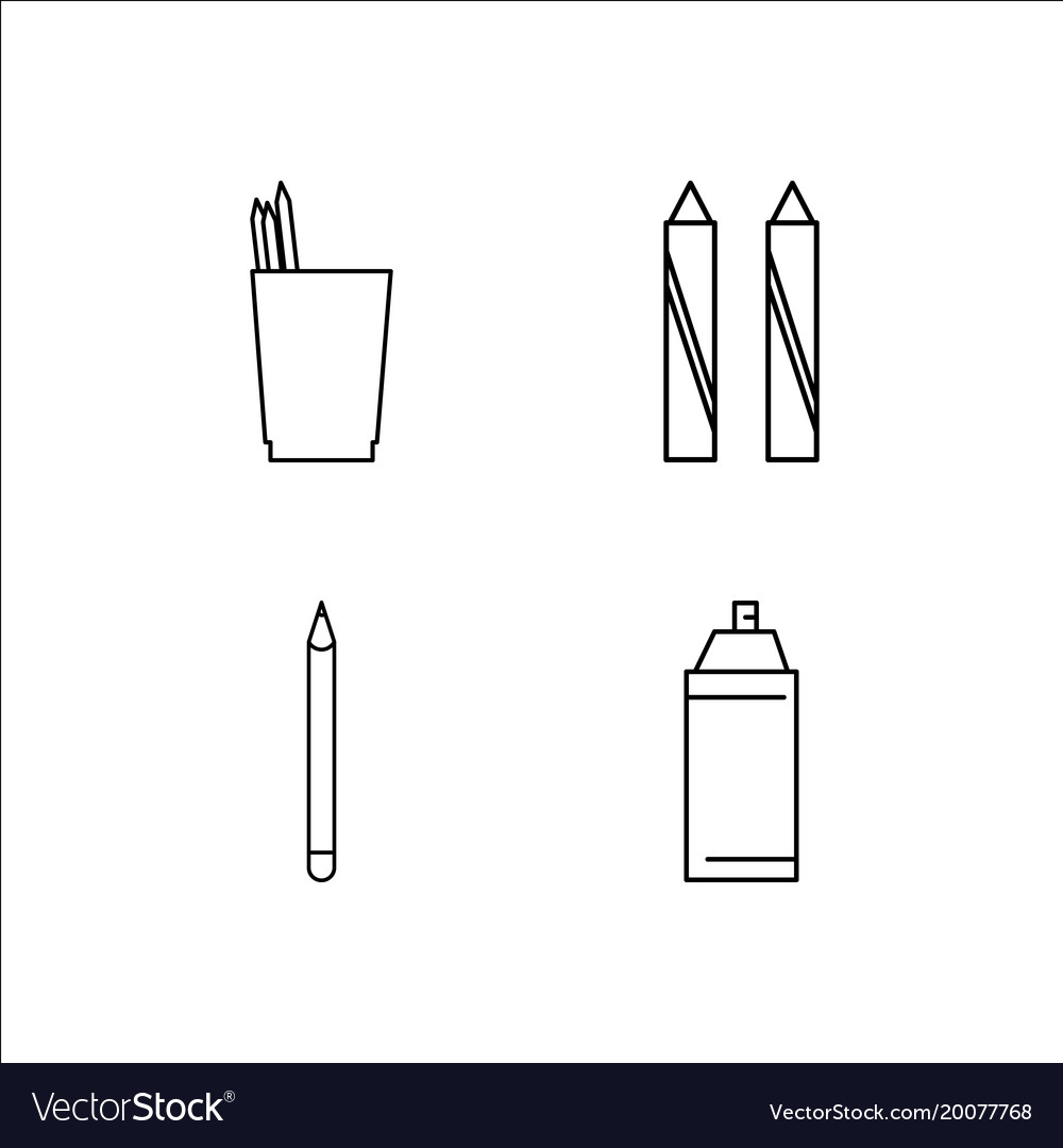 Design and studio simple linear icon setsimple