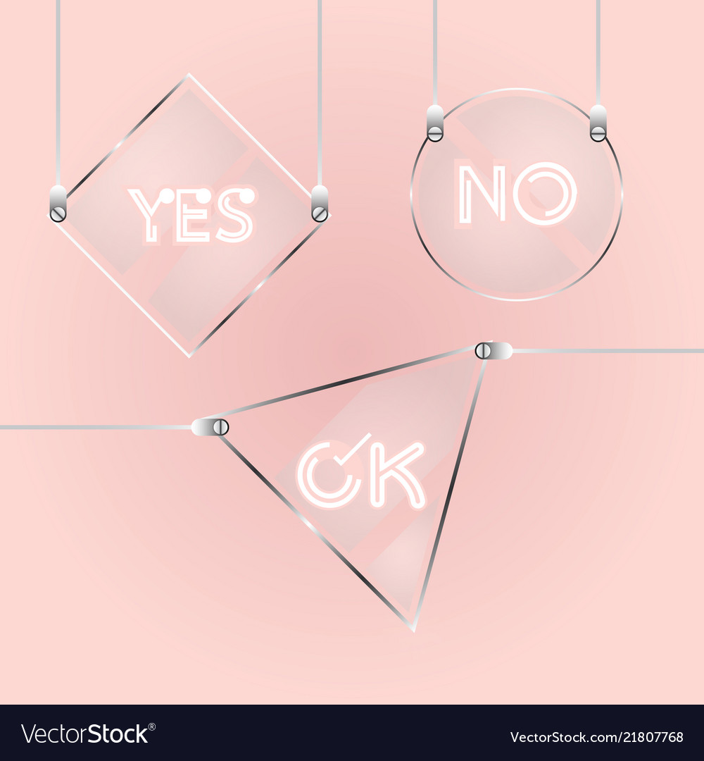 Design glass tag element for short message vector image Design glass tag element for short message