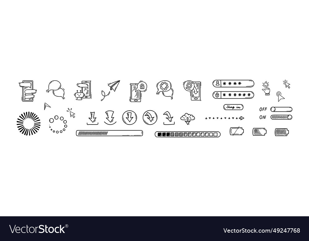 Doodle using smartphone design elements password