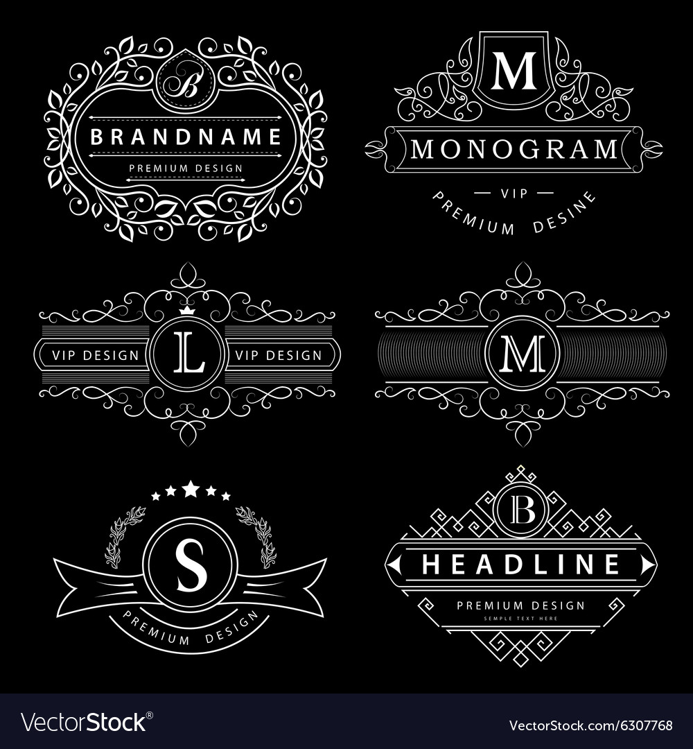 Elegant Monogram Elements