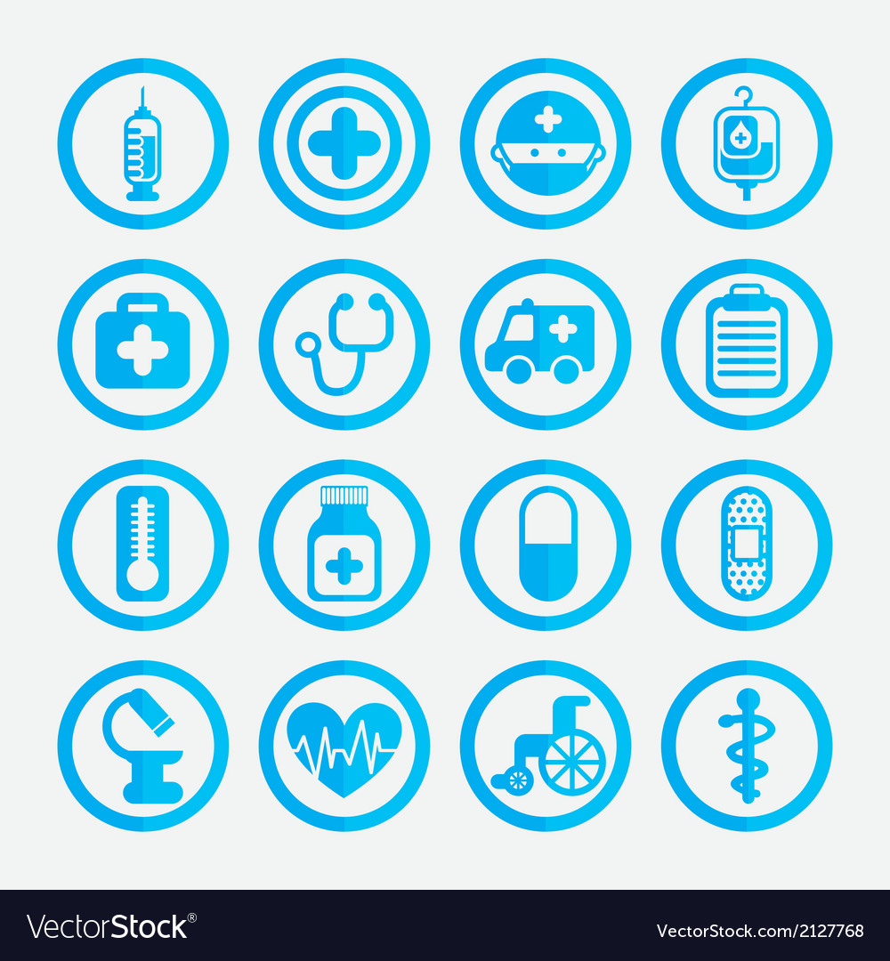 Healthy icons over white background Royalty Free Vector