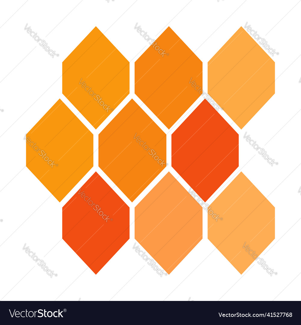 Honeycomb hexagon hex geometric pattern vector image Honeycomb hexagon hex geometric pattern