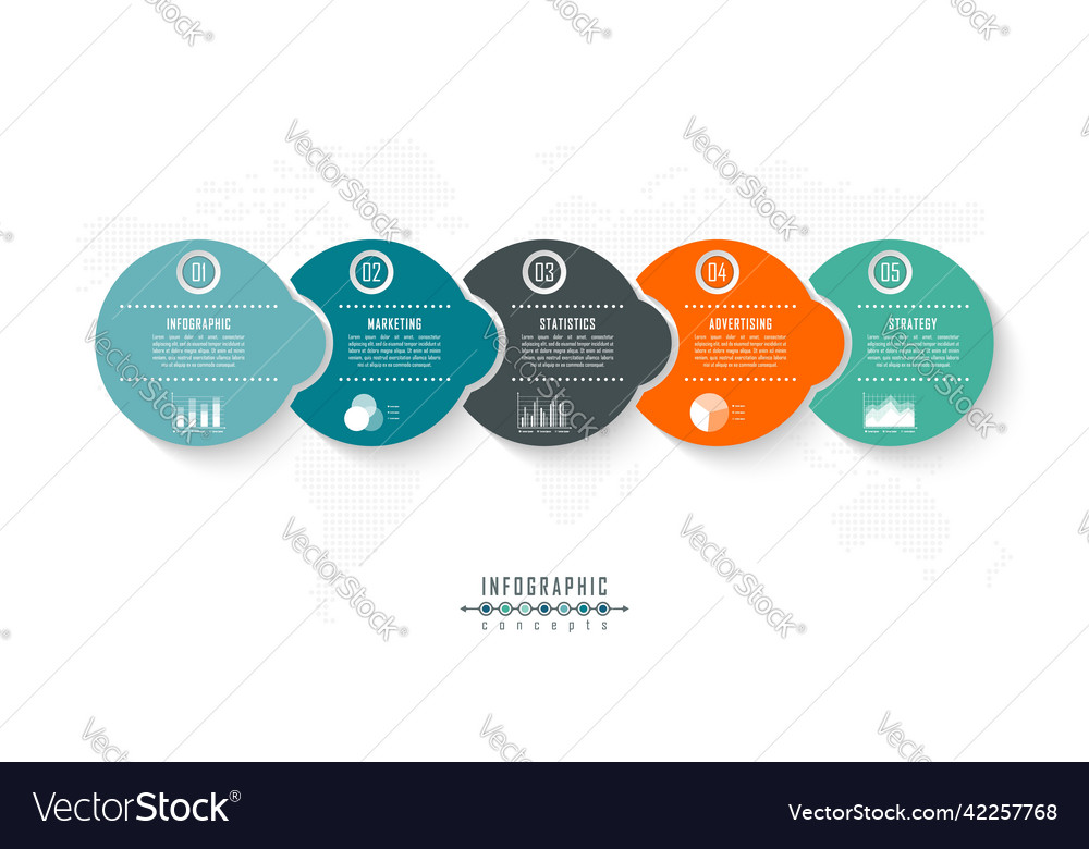 Infografische Zeitleiste Vorlage für Diagrammdiagramm
