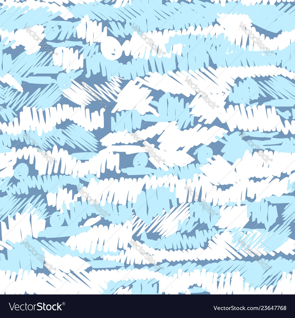 Seamless pattern with hand drawn brush strokes