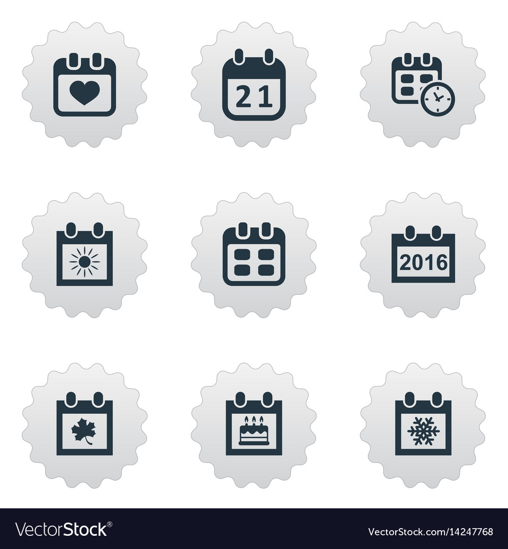 Set of simple time icons