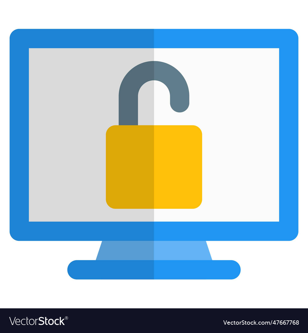 Unlocked computer easy to access