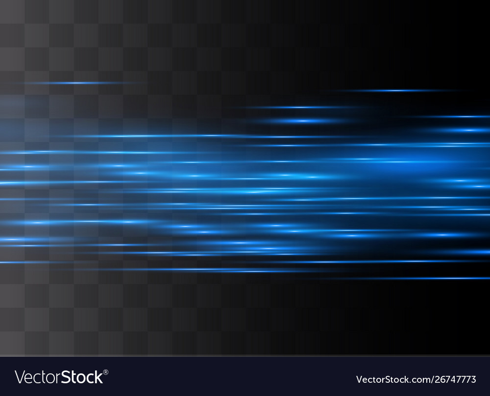 Blue horizontal glare Royalty Free Vector Image