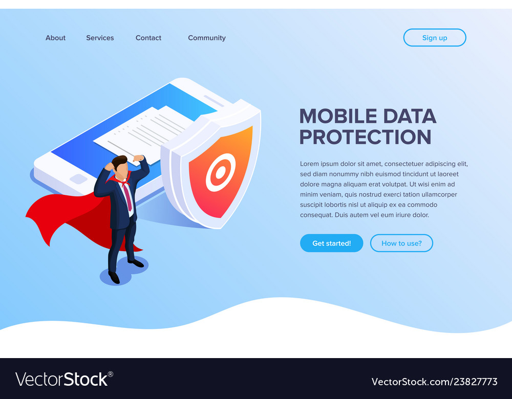 Flat isometric database protection concept