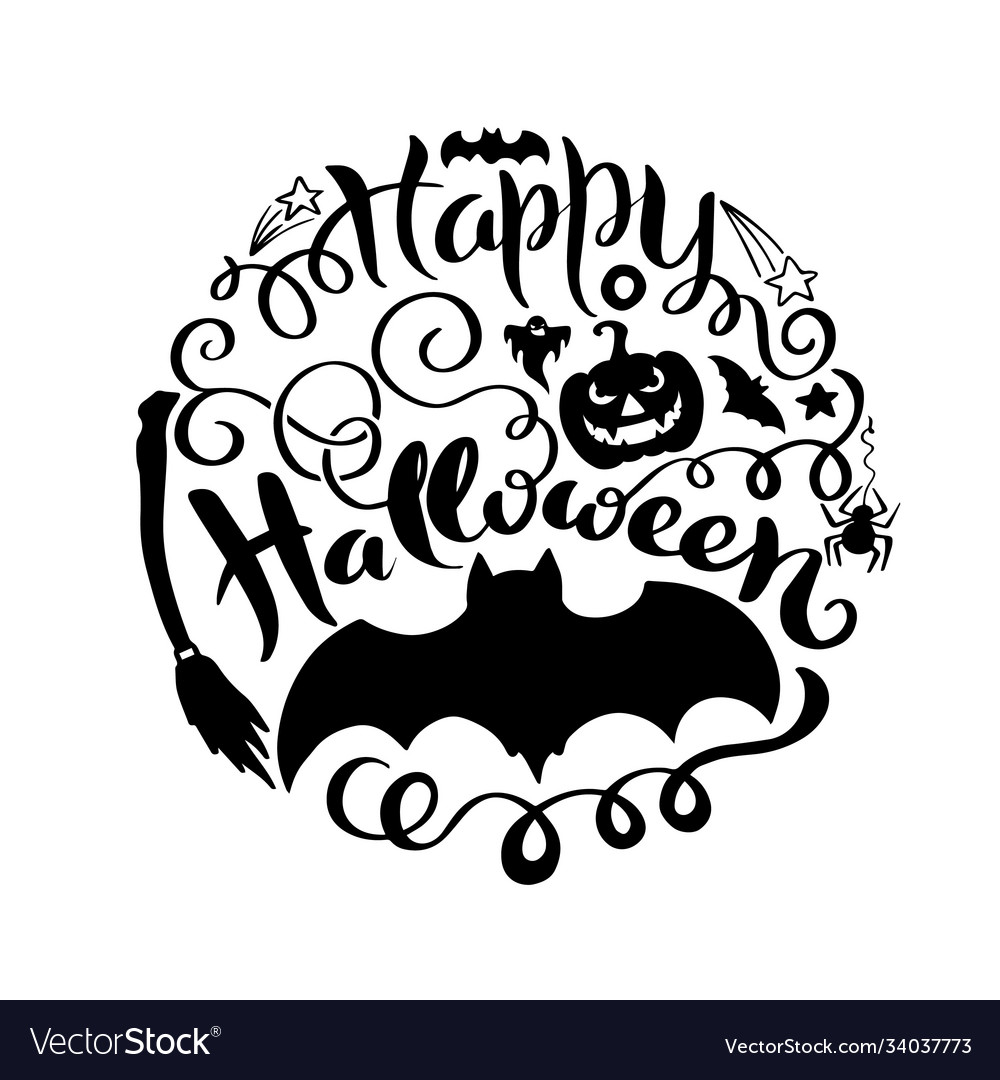 Happy halloween Royalty Free Vector Image - VectorStock