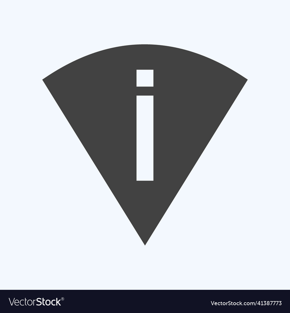 Icon perm scan wifi - glyph style simple Vector Image Icon perm scan wifi - glyph style simple