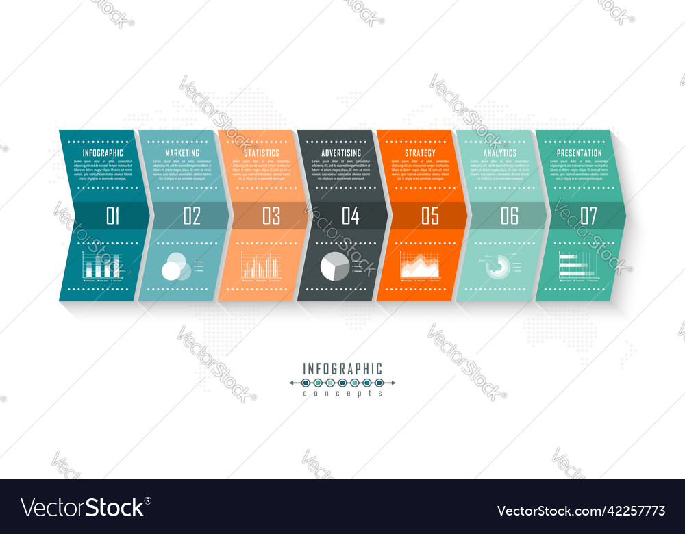 Infografische Zeitleiste Vorlage für Diagrammdiagramm