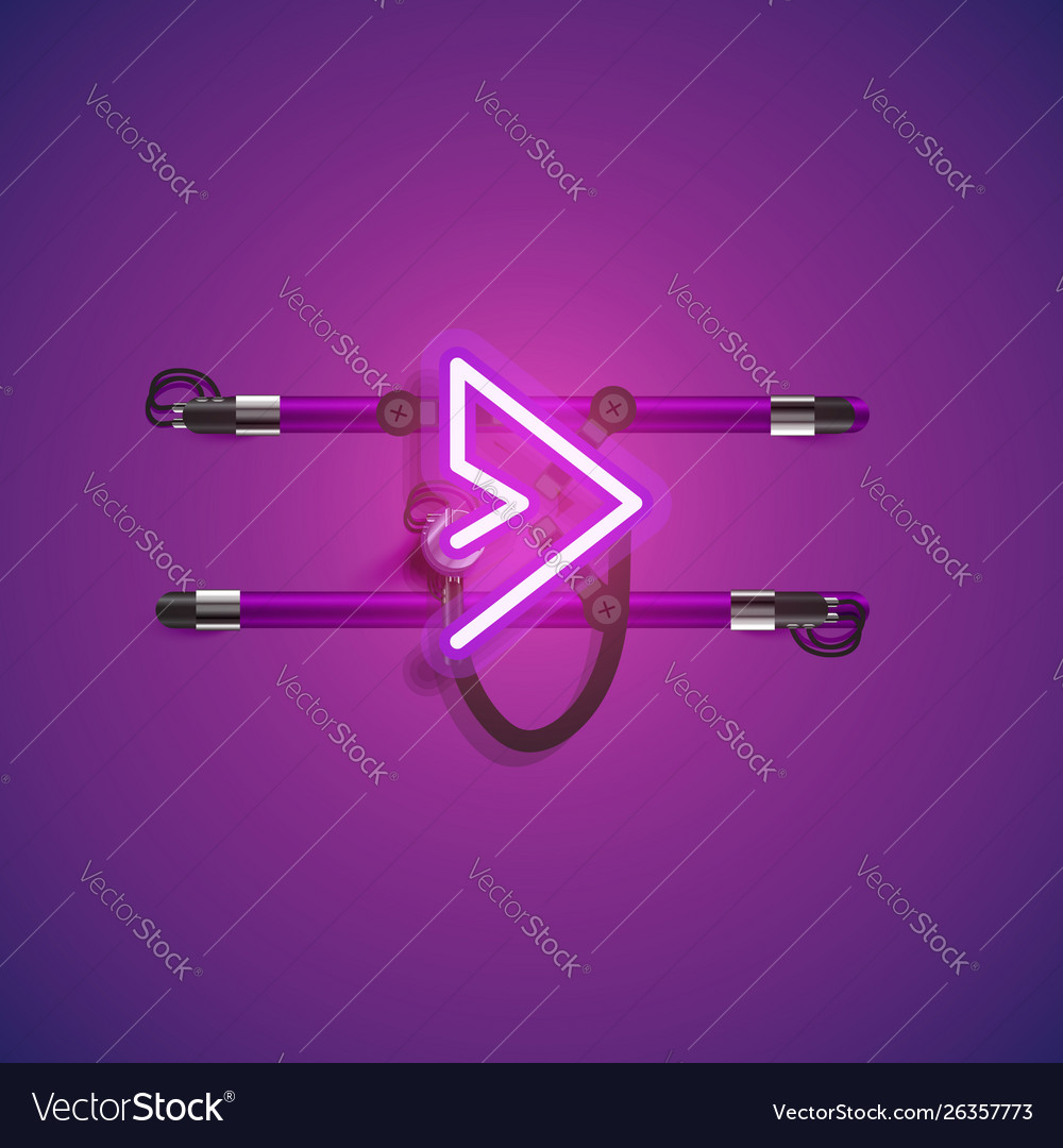 Realistic neon character with wires and console vector image Realistic neon character with wires and console