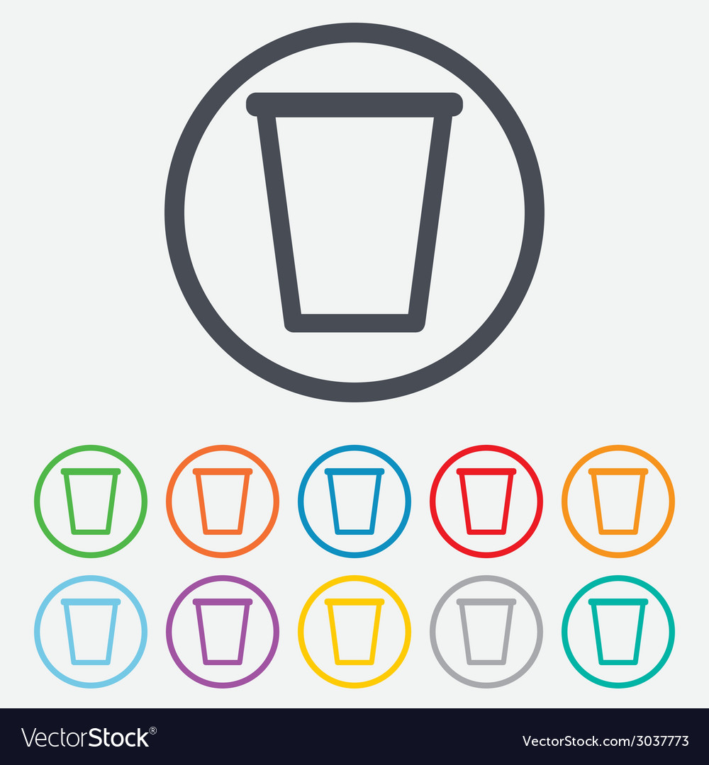 Recycle bin sign icon symbol