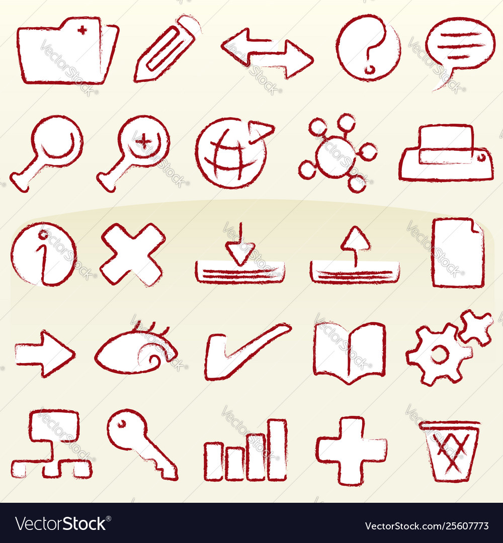 Set database icons in chalk style