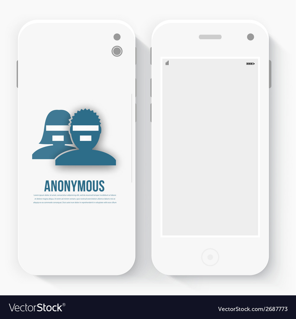 Smart phone with isolated realistic