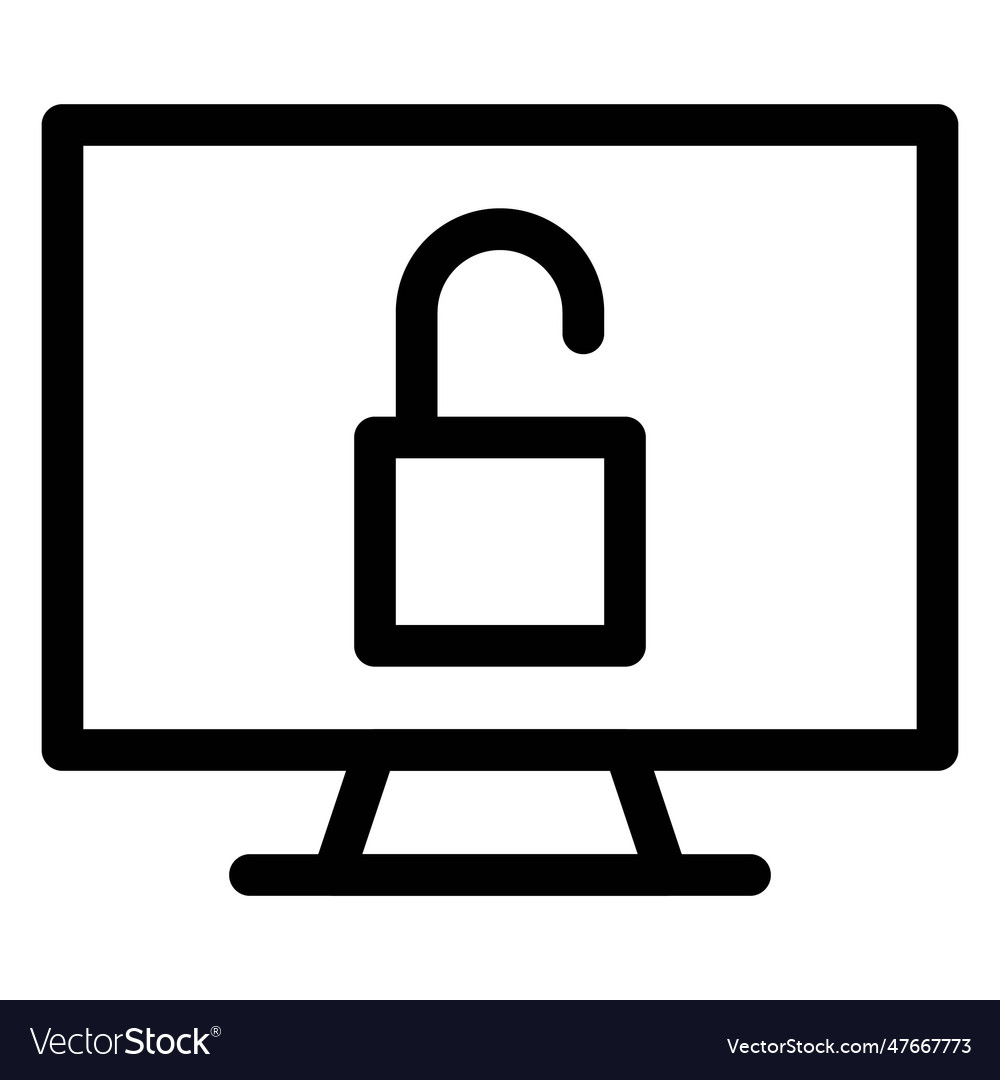 Unlocked computer easy to access