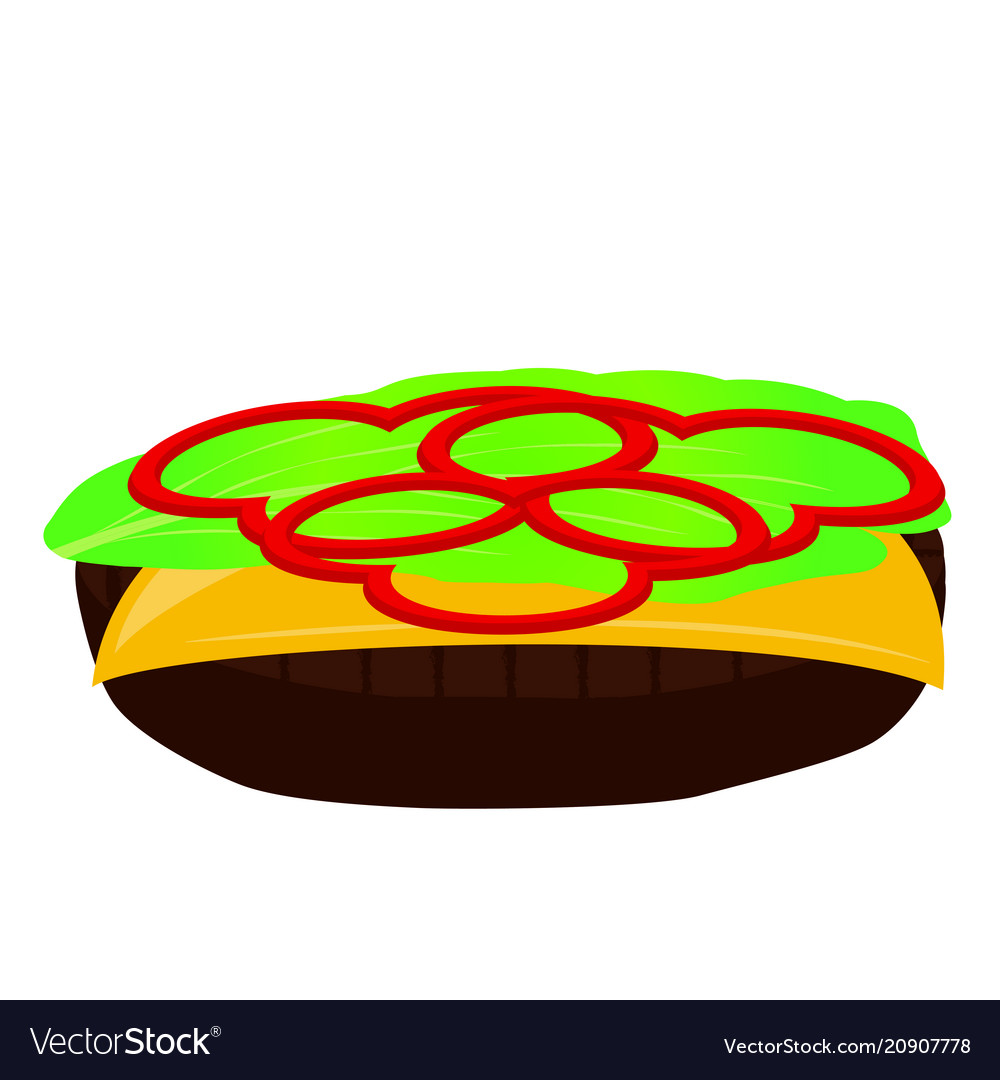 Abstract burger object vector image Abstract burger object