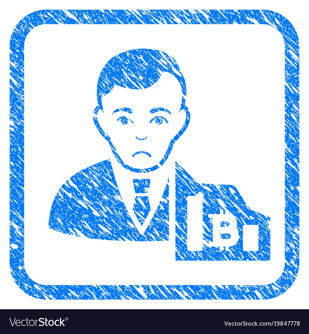 Bitcoin trader framed stamp