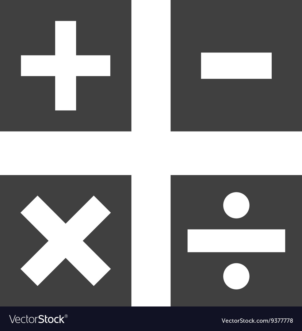 Calculator buttons design math concept