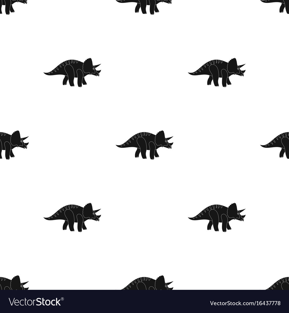 Dinosaur triceratops icon in black style isolated