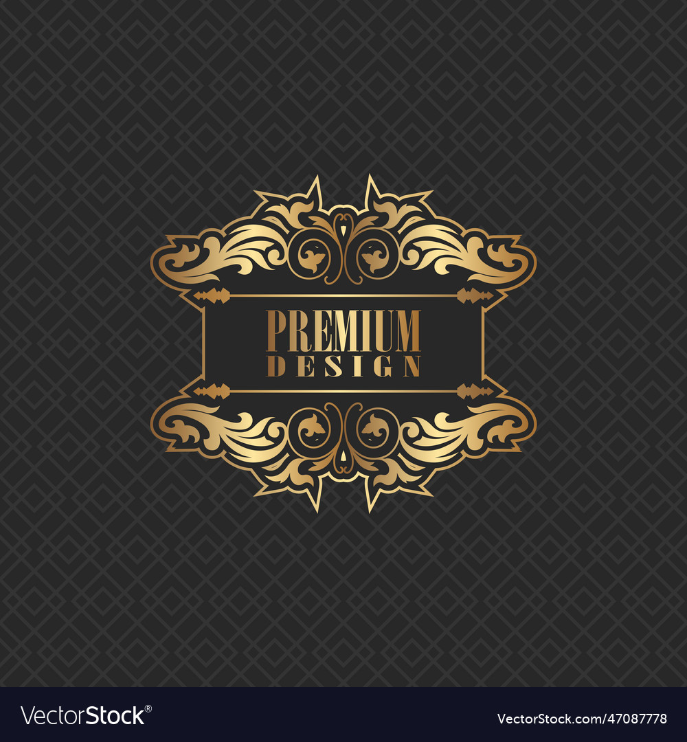 Elegant background design with premium logo