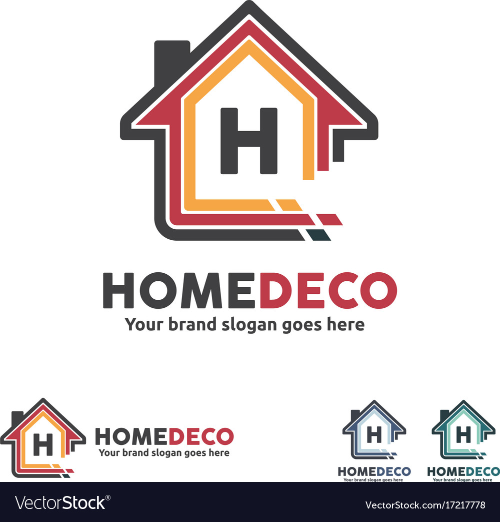 Home decorate logo Royalty Free Vector Image - VectorStock