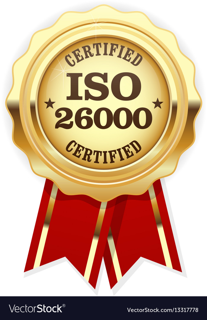 Iso 26000 standard rosette - social responsibility