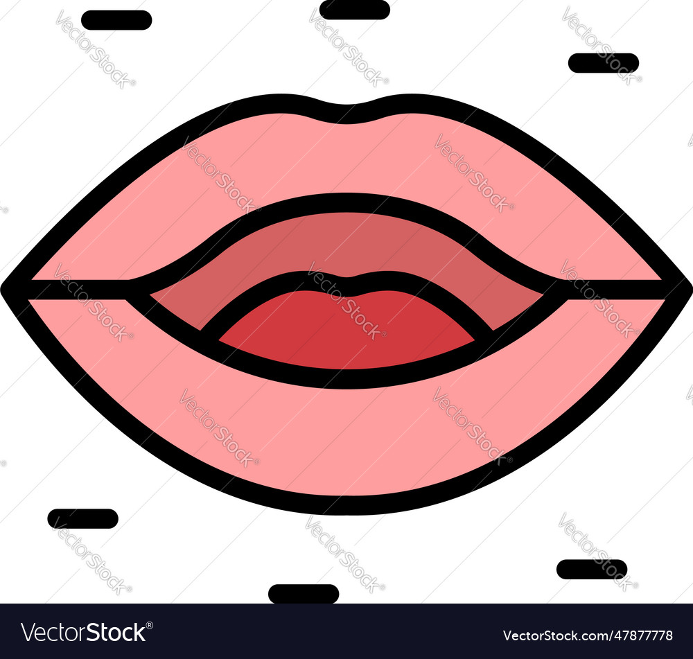 Lip Sync Animation Icon Flat Royalty Free Vector Image Lip Sync Animation Icon Flat Royalty Free Vector Image