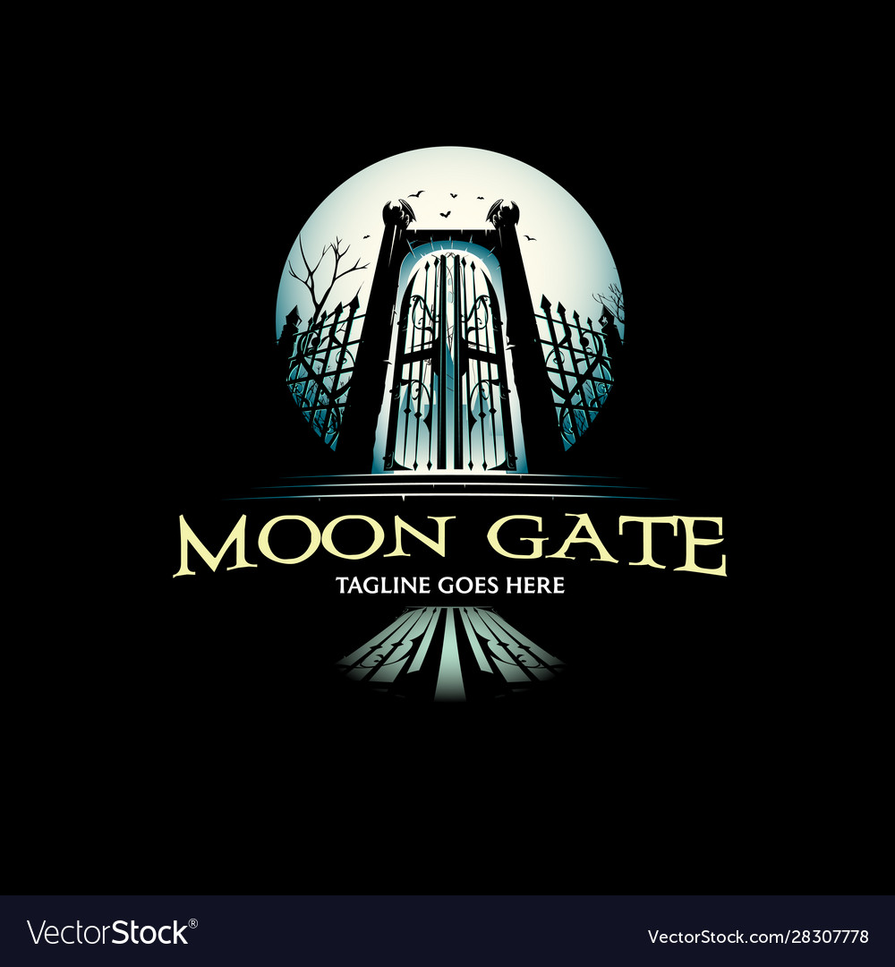 Moon gate vector image Moon gate