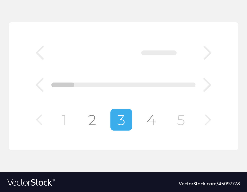 Move between website pages ui element template vector image Move between website pages ui element template