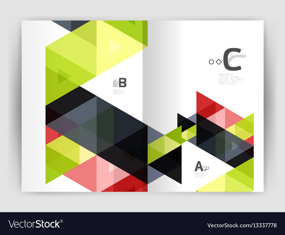 Print triangle modern template