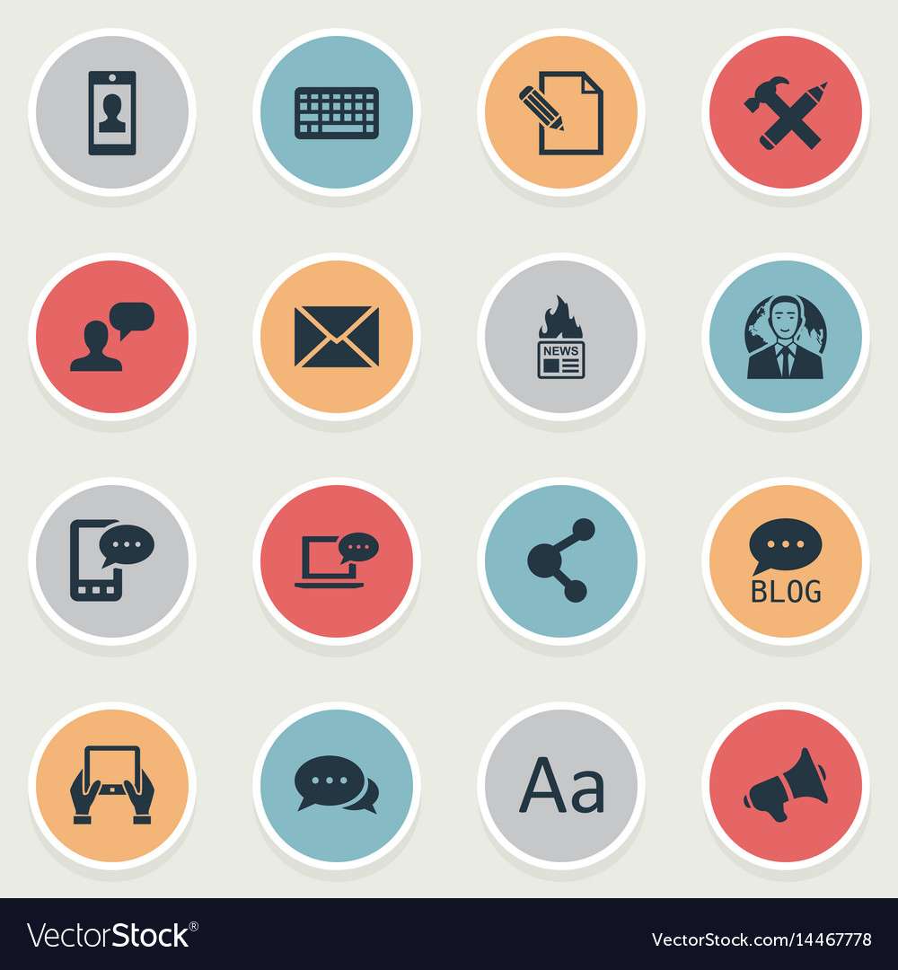Set of simple user icons
