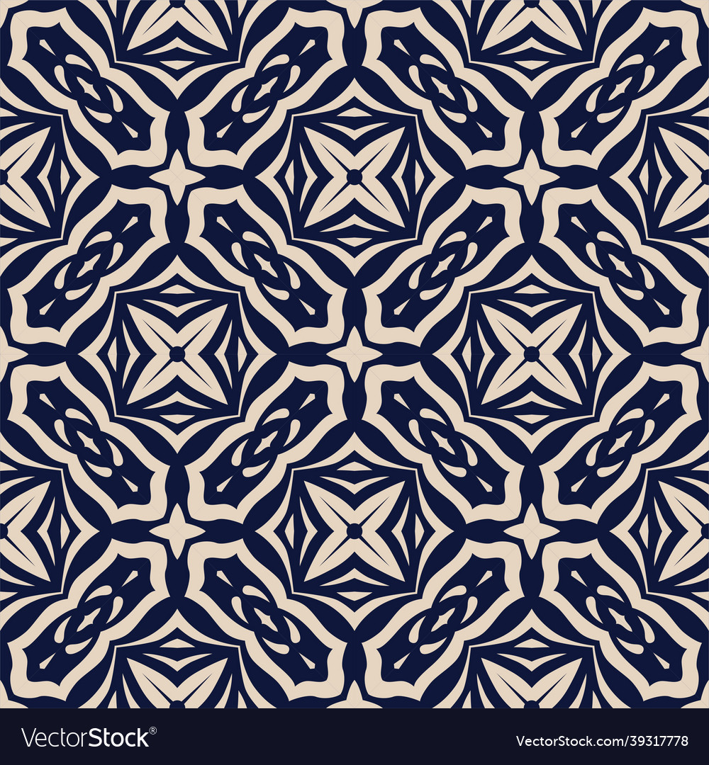 Two colors seamless abstract shape simple pattern vector image Two colors seamless abstract shape simple pattern