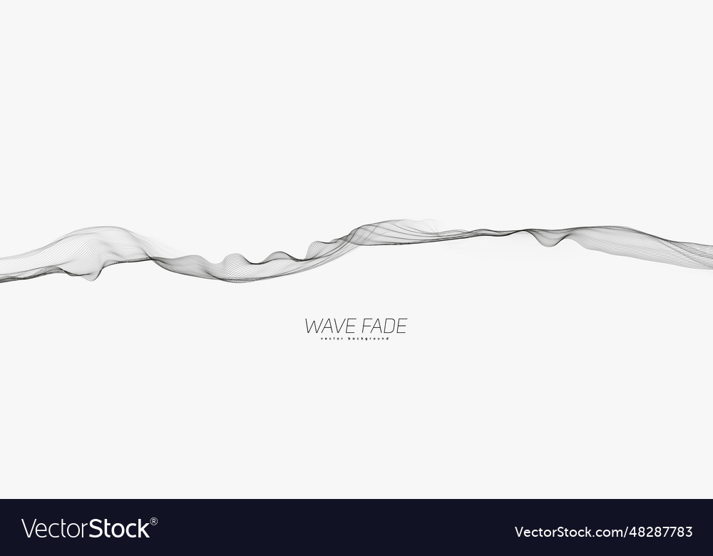 Abstract background with faded line waves warped vector image Abstract background with faded line waves warped