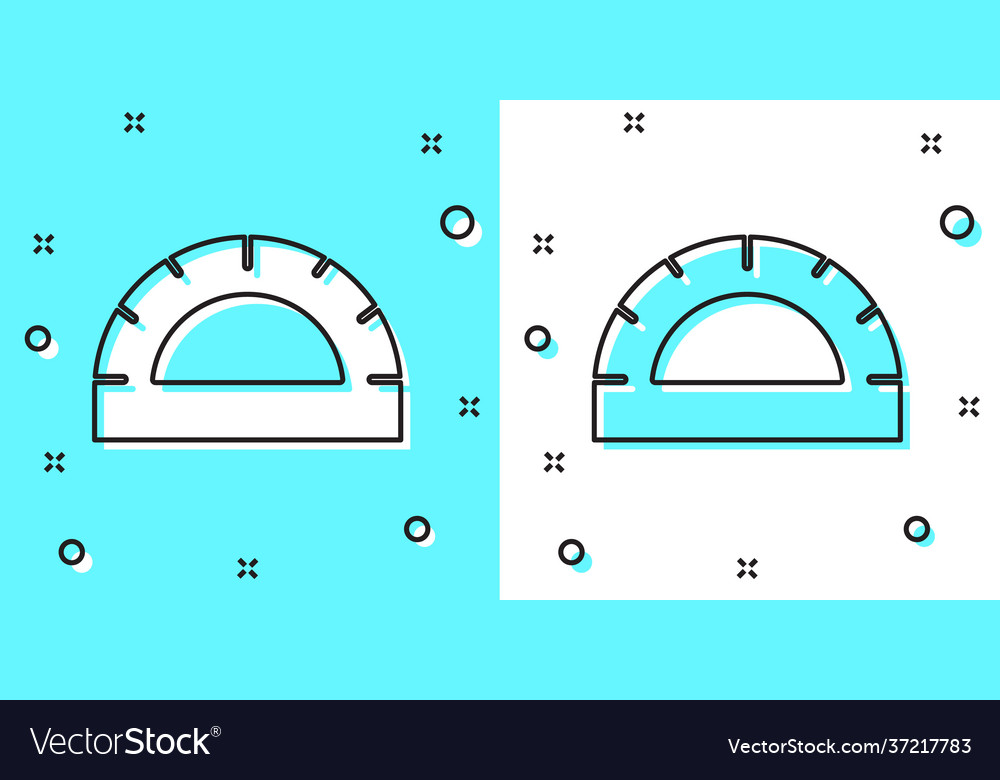 Black line protractor grid for measuring degrees Vector Image Black line protractor grid for measuring degrees