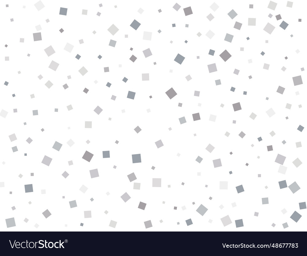 Christmas silver square confetti