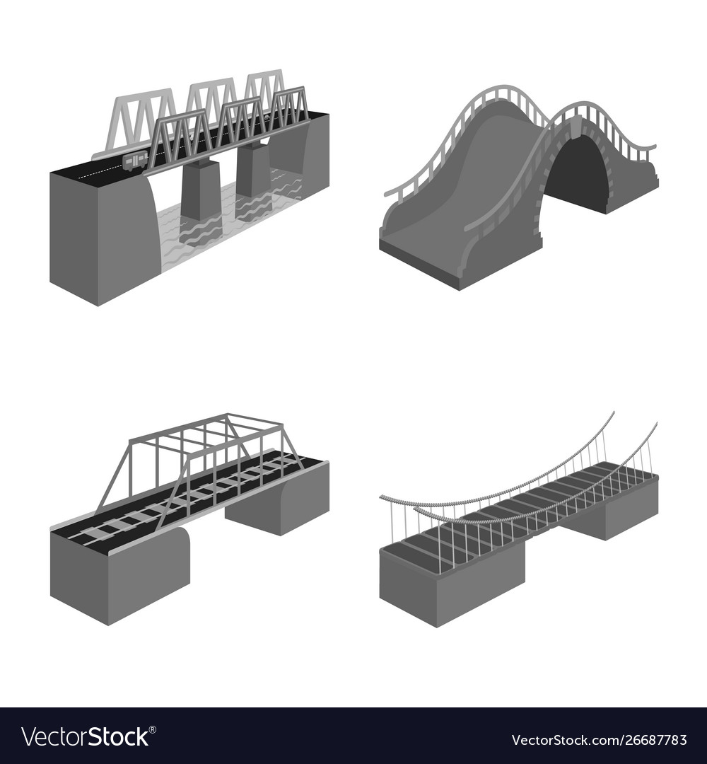 Design connection and crossing symbol vector image Design connection and crossing symbol