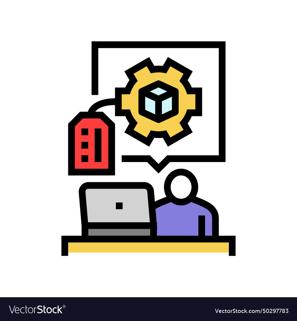 Digital product creation color icon