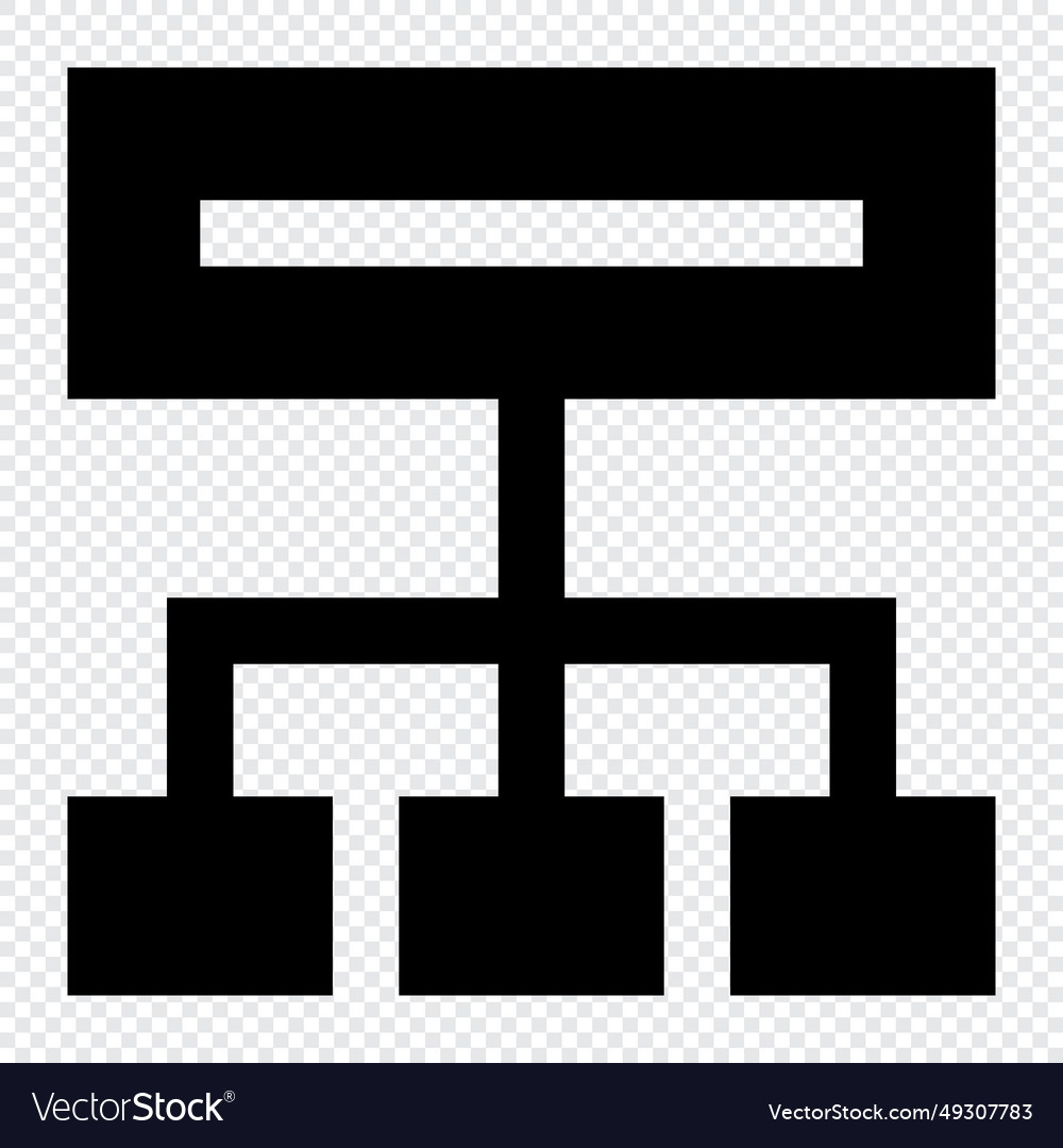 Flowchart icon internet technology concept vector image Flowchart icon internet technology concept