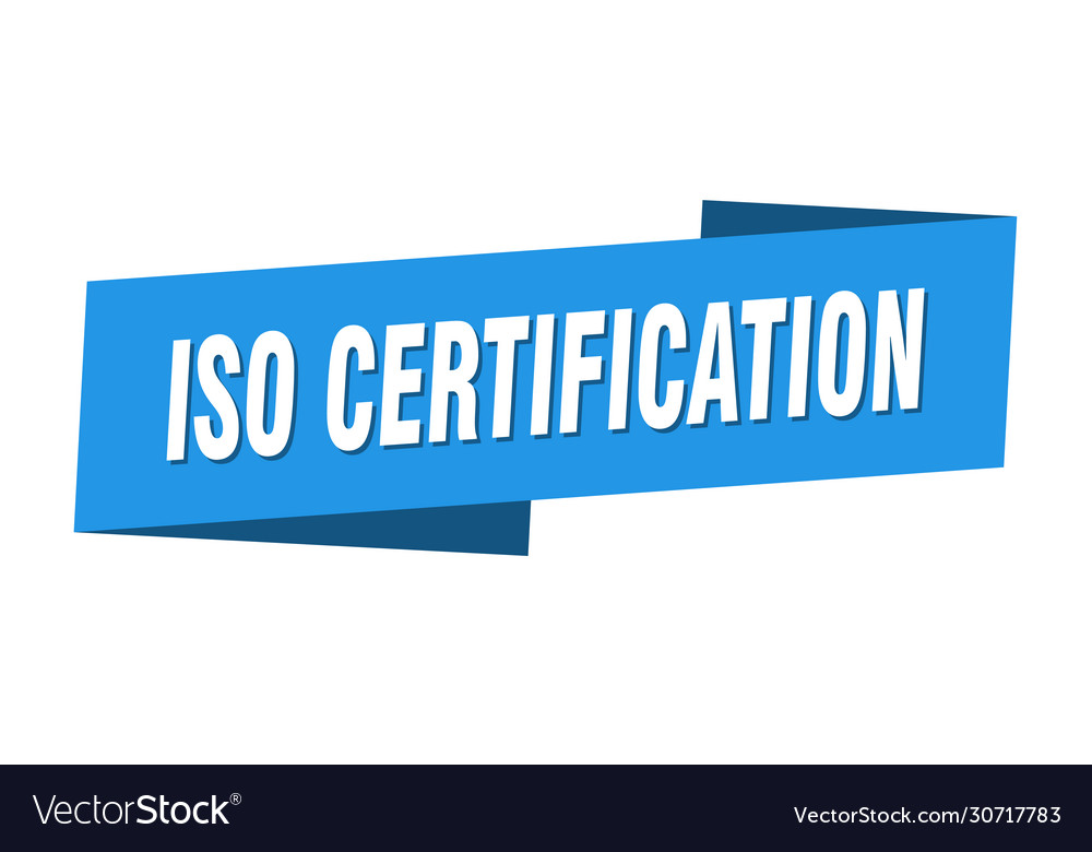 Iso certification banner template