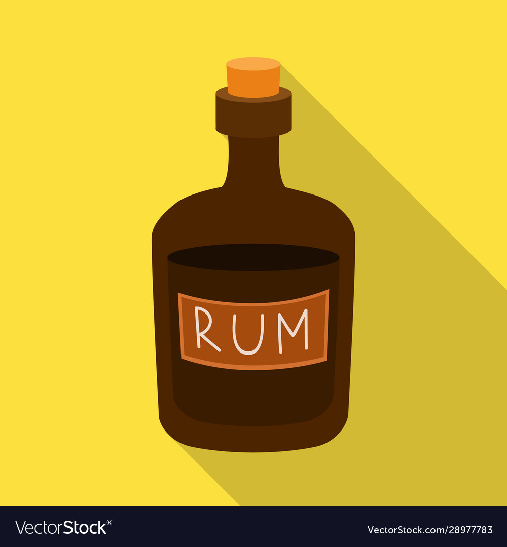 Isolated object rum and bottle symbol