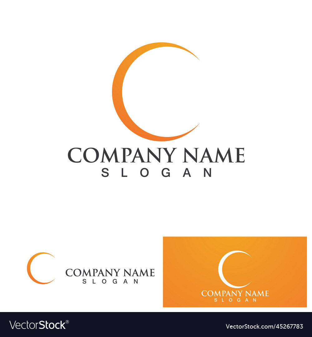Letter C Logo Icon Design Template Royalty Free Vector Image
